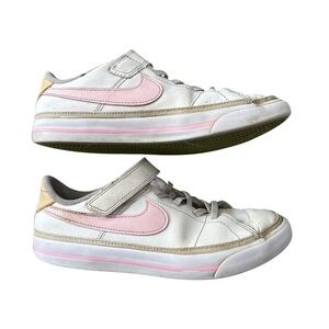 Nike Court Legacy Low Sneakers Youth Size 3Y White Pink